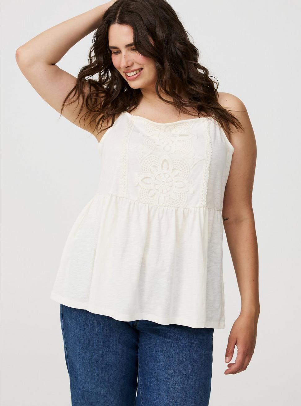 Crochet Babydoll Tank Product Image