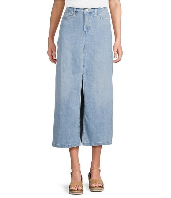 NYDJ High Rise A-Line Long Slit Skirt Product Image