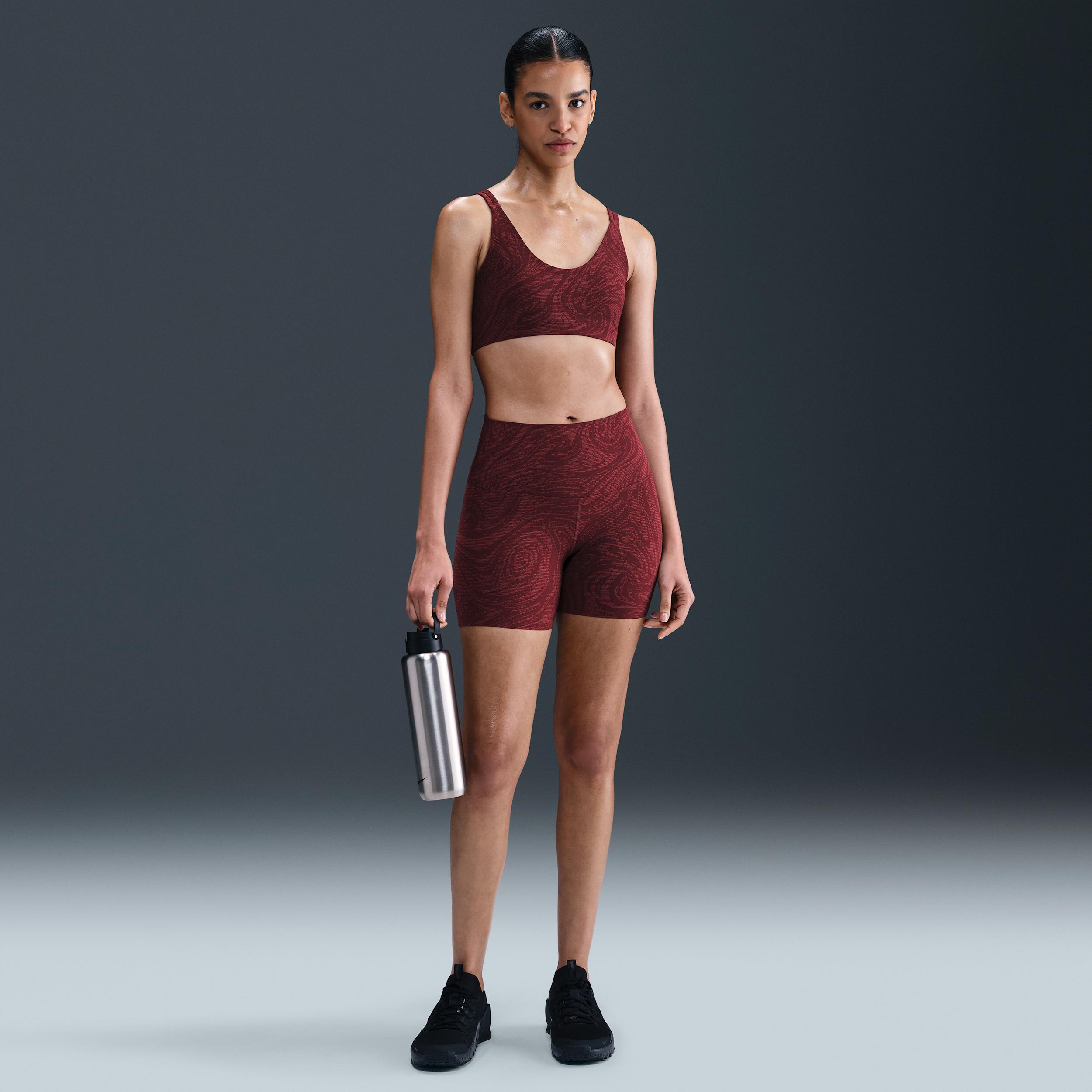 Nike Womens Zenvy Light-Support Padded Printed Sports Bra | HQ2802-652 Product Image