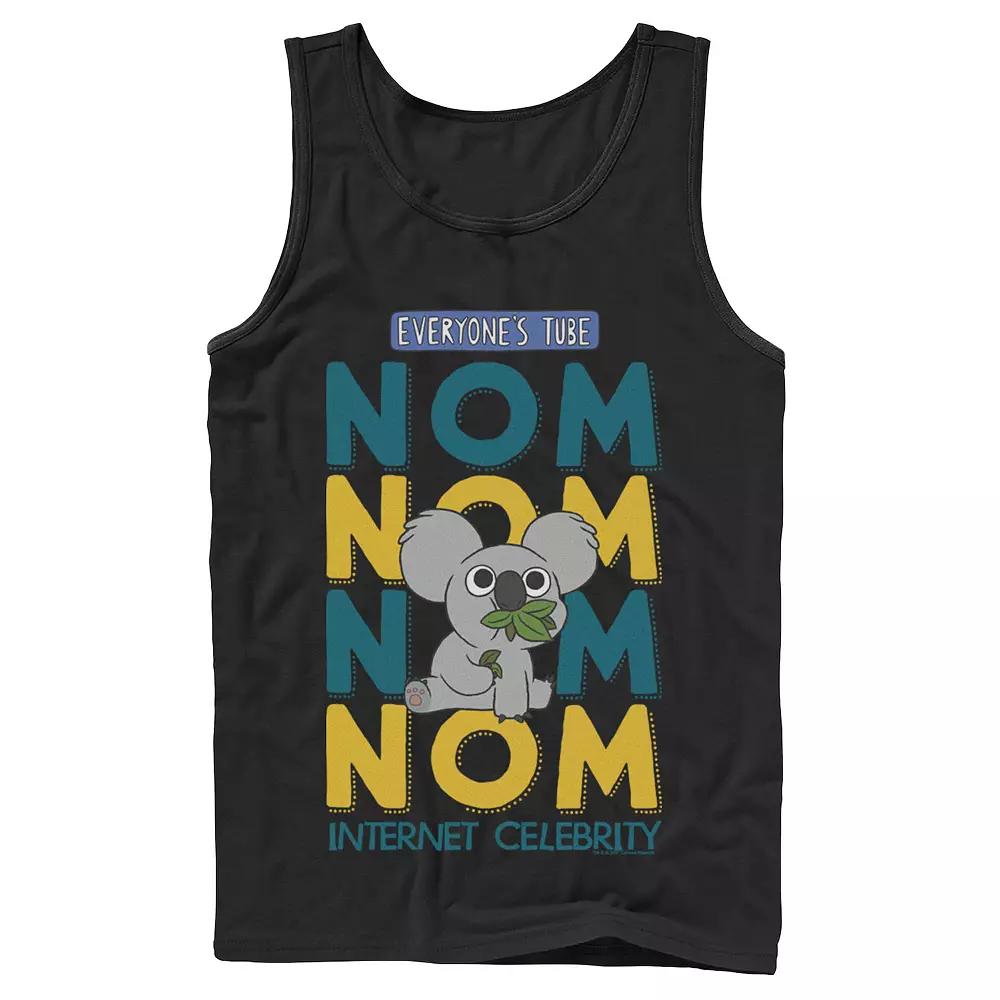 Men's Cartoon Network We Bare Bears Nom Nom Internet Celebrity Tank Top, Size: Large, Black Product Image