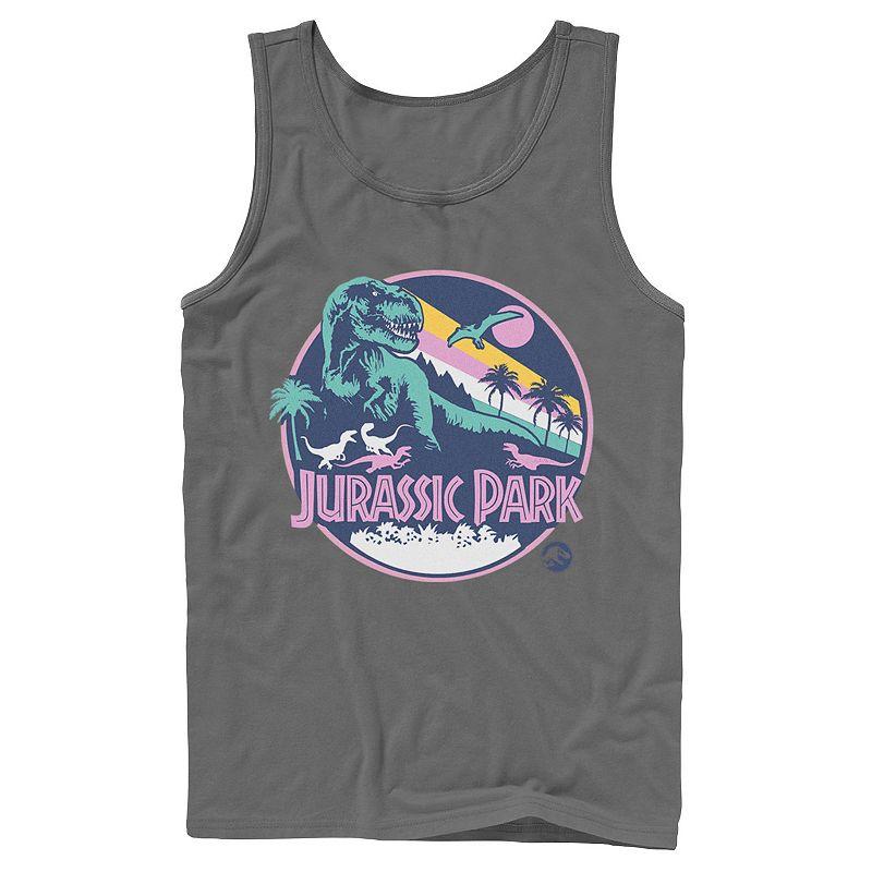 Men's Jurassic Park Retro Rex Scene Tank Top,  Product Image