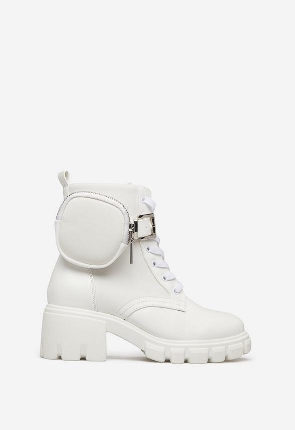 JustFab Margaux Platform Loafer Pump Womens Black/ White Size 8.5 Product Image