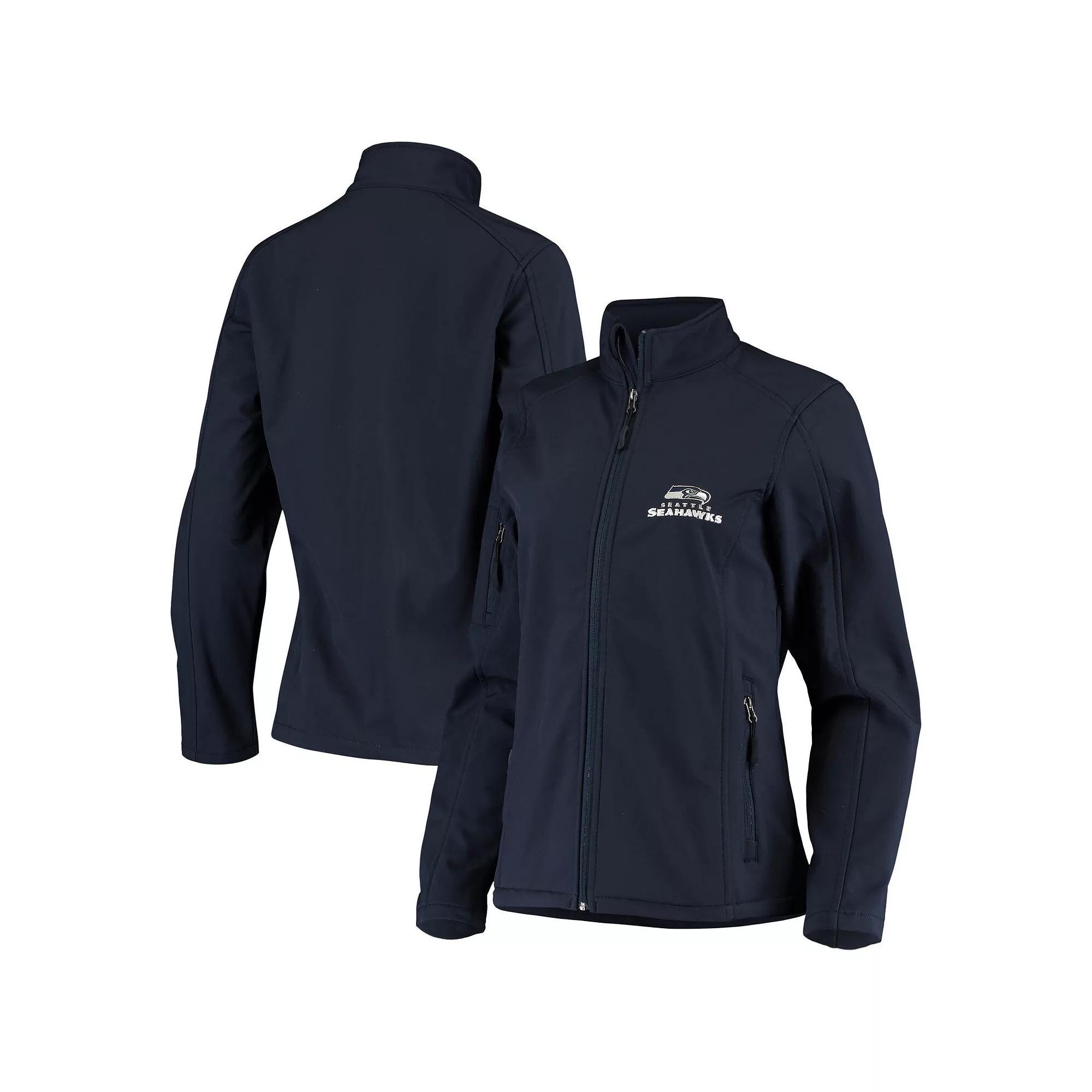 Women's College Navy Seattle Seahawks Full-Zip Sonoma Softshell Jacket,  Product Image