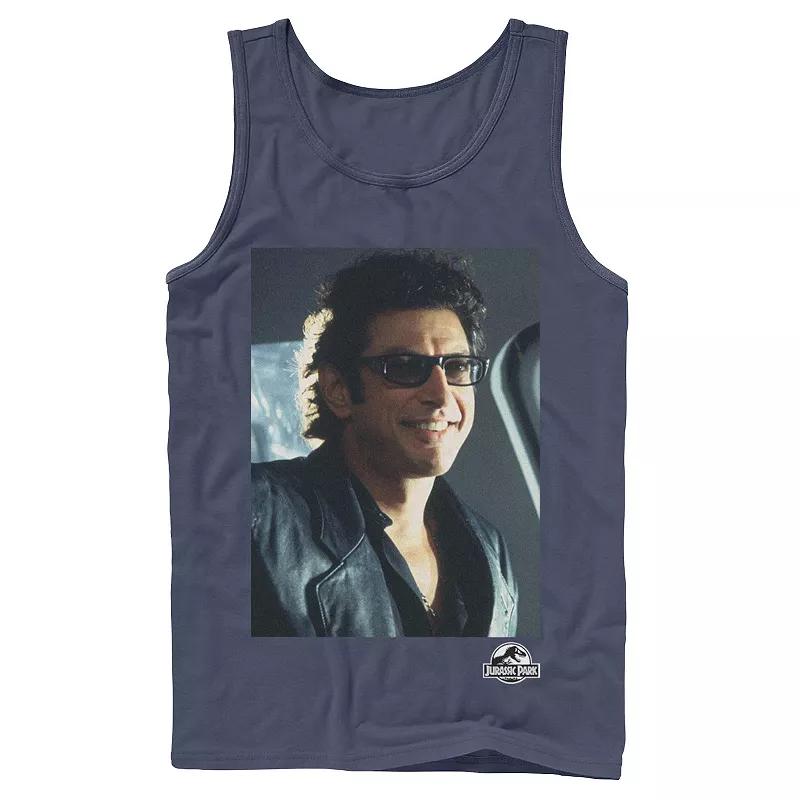 Men's Jurassic Park Goldblum Sly Smile Tank Top,  Product Image