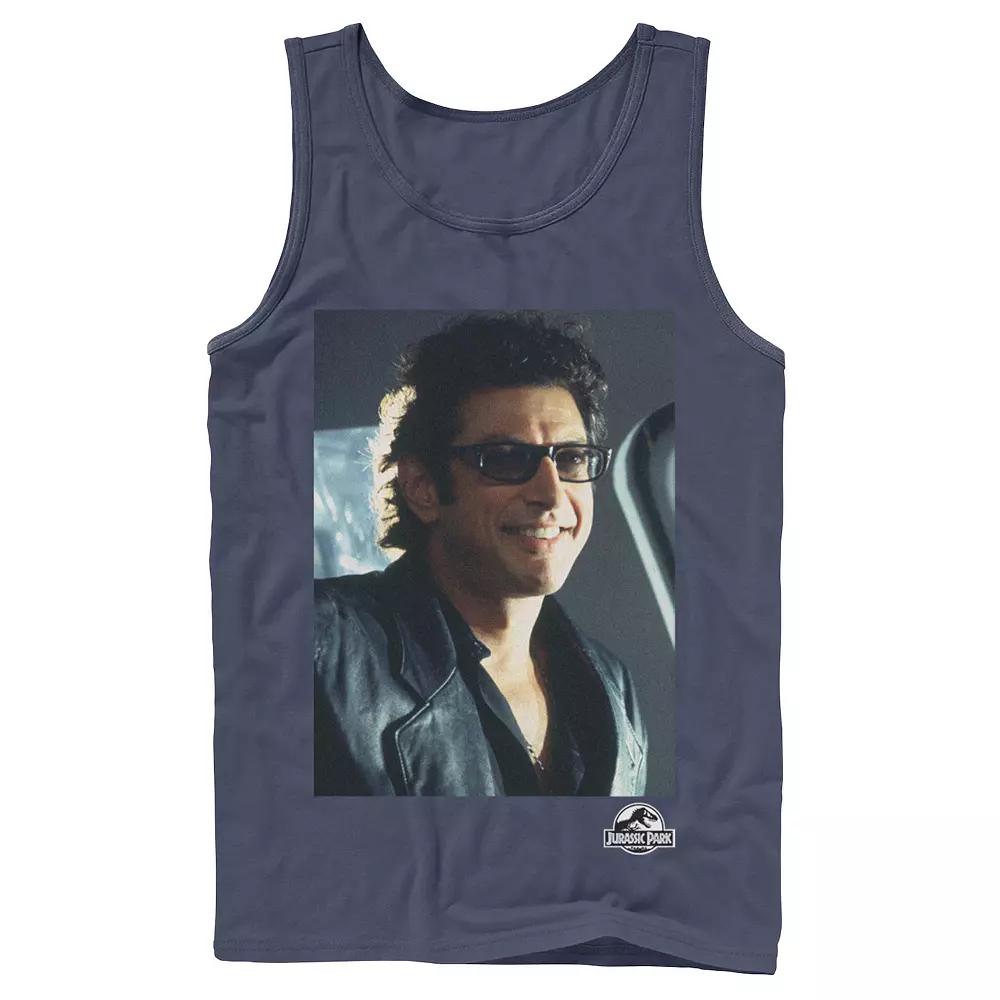 Men's Jurassic Park Goldblum Sly Smile Tank Top,  Product Image