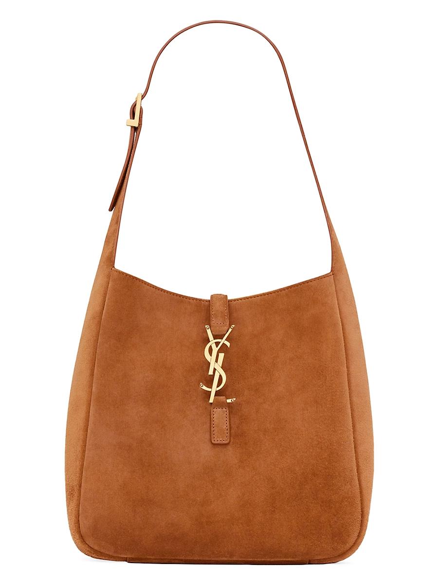 Womens Le 5 a 7 Supple Small Shoulder Bag in Suede Product Image