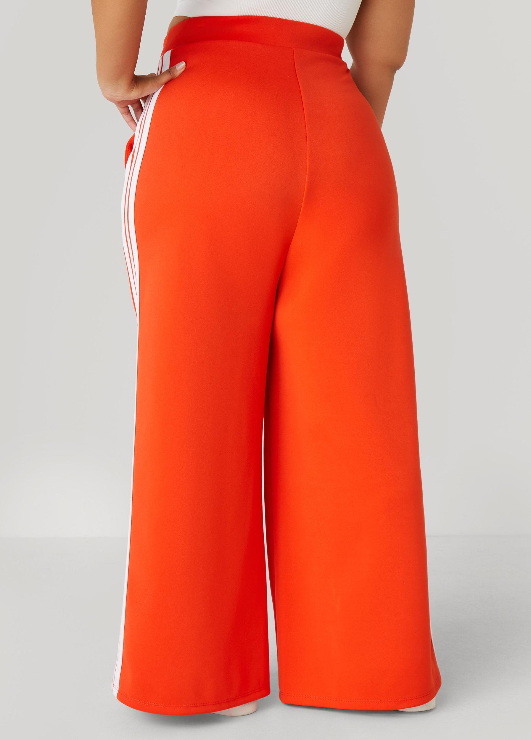 Striped Wide Leg Track Pants Product Image