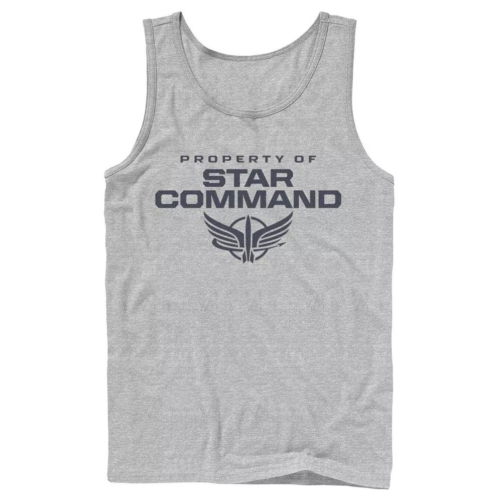 Men's Disney / Pixar Lightyear Property Of Star Command Logo Tank Top,  Product Image
