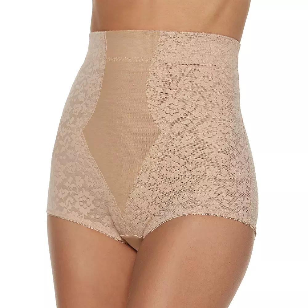 Women's Lunaire Firm Control High-Wasit Lace Brief 469-K, Size: 2XL, Beige Product Image