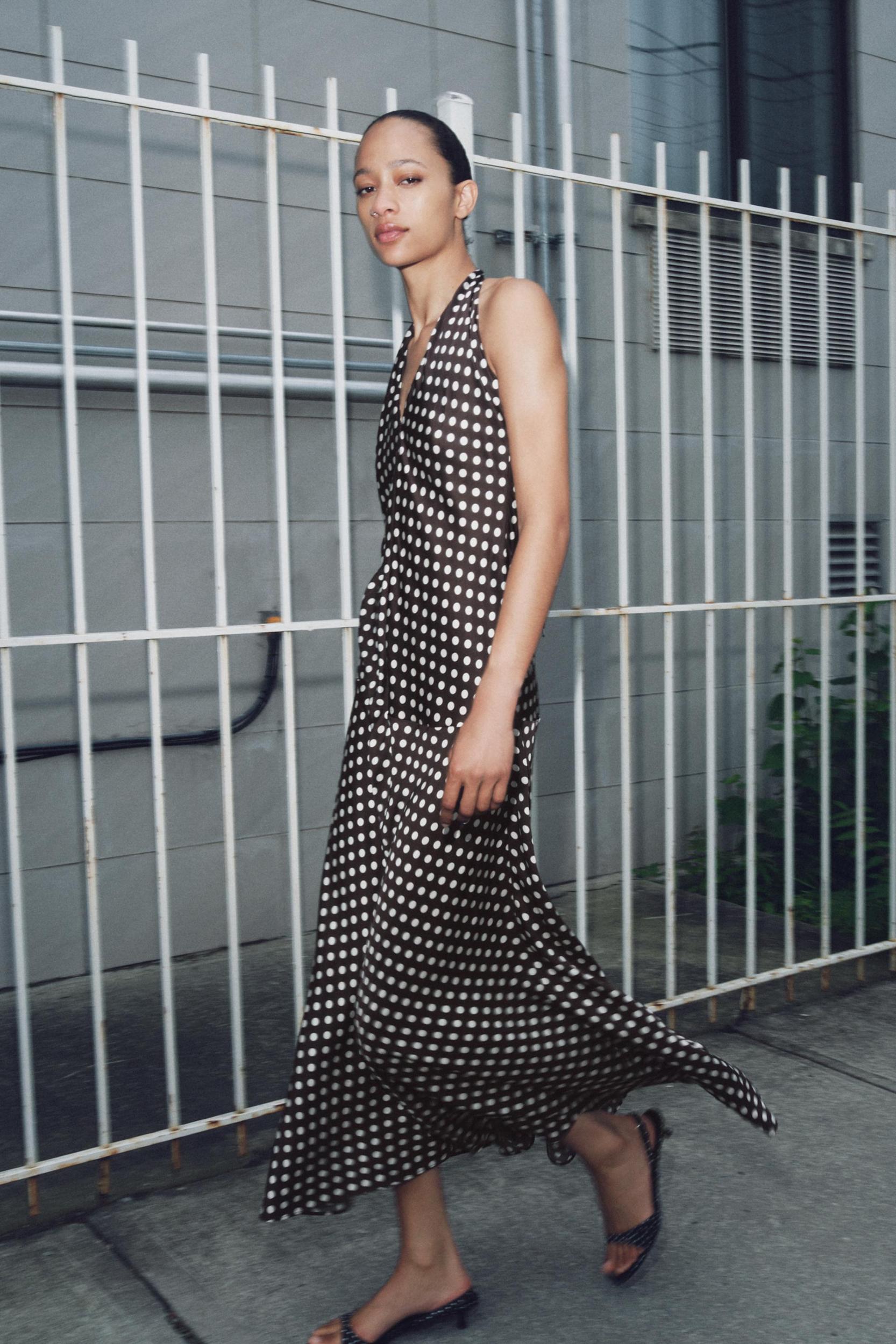 ZW COLLECTION HALTER POLKA DOT DRESS Product Image