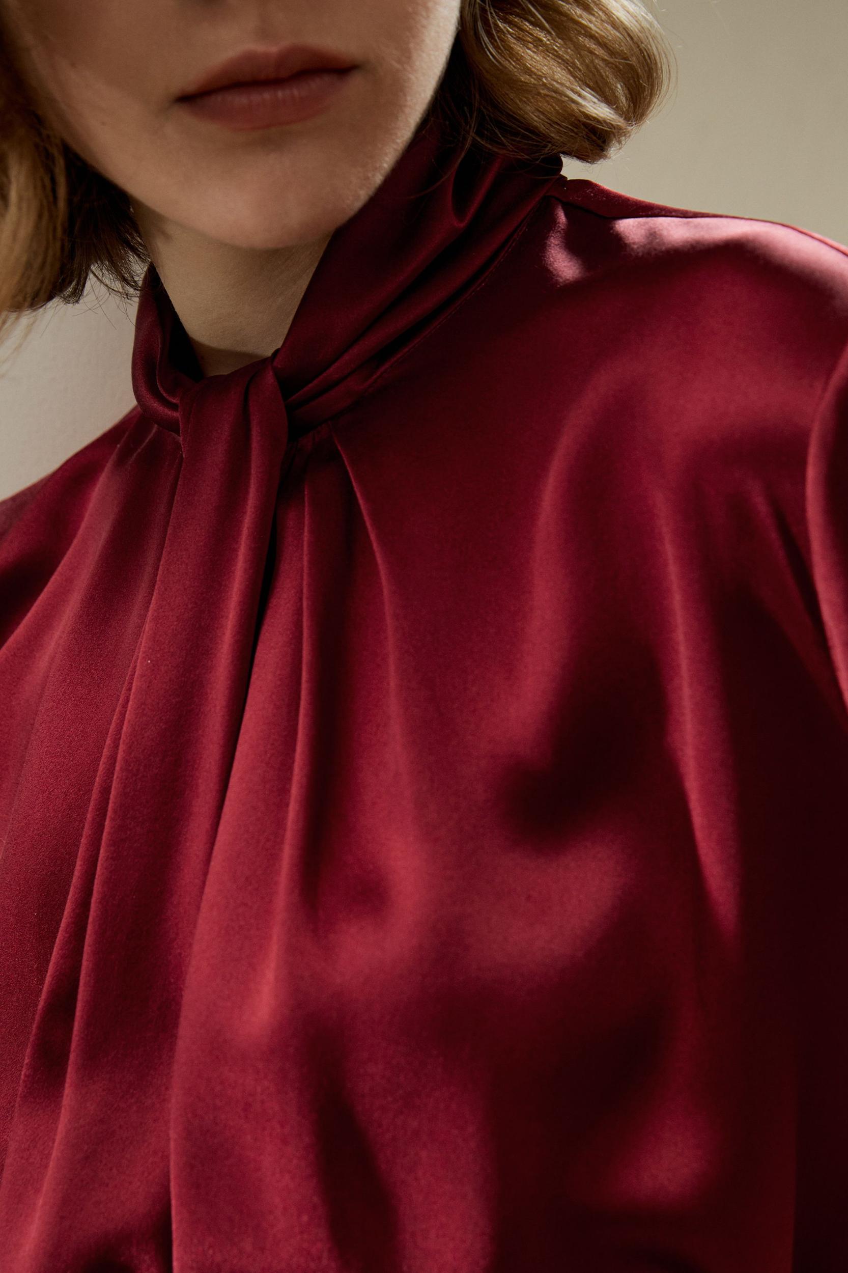 Asymmetrical Embellished Pleats Shirt Product Image