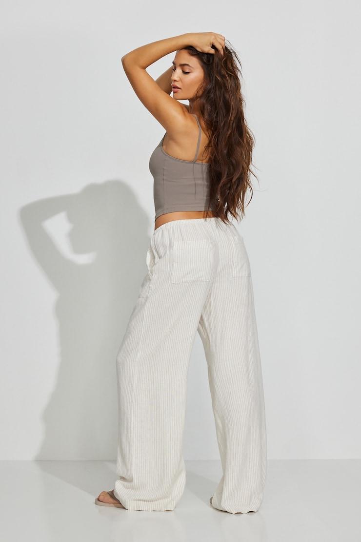 Millie Linen Pull-On Pants Product Image