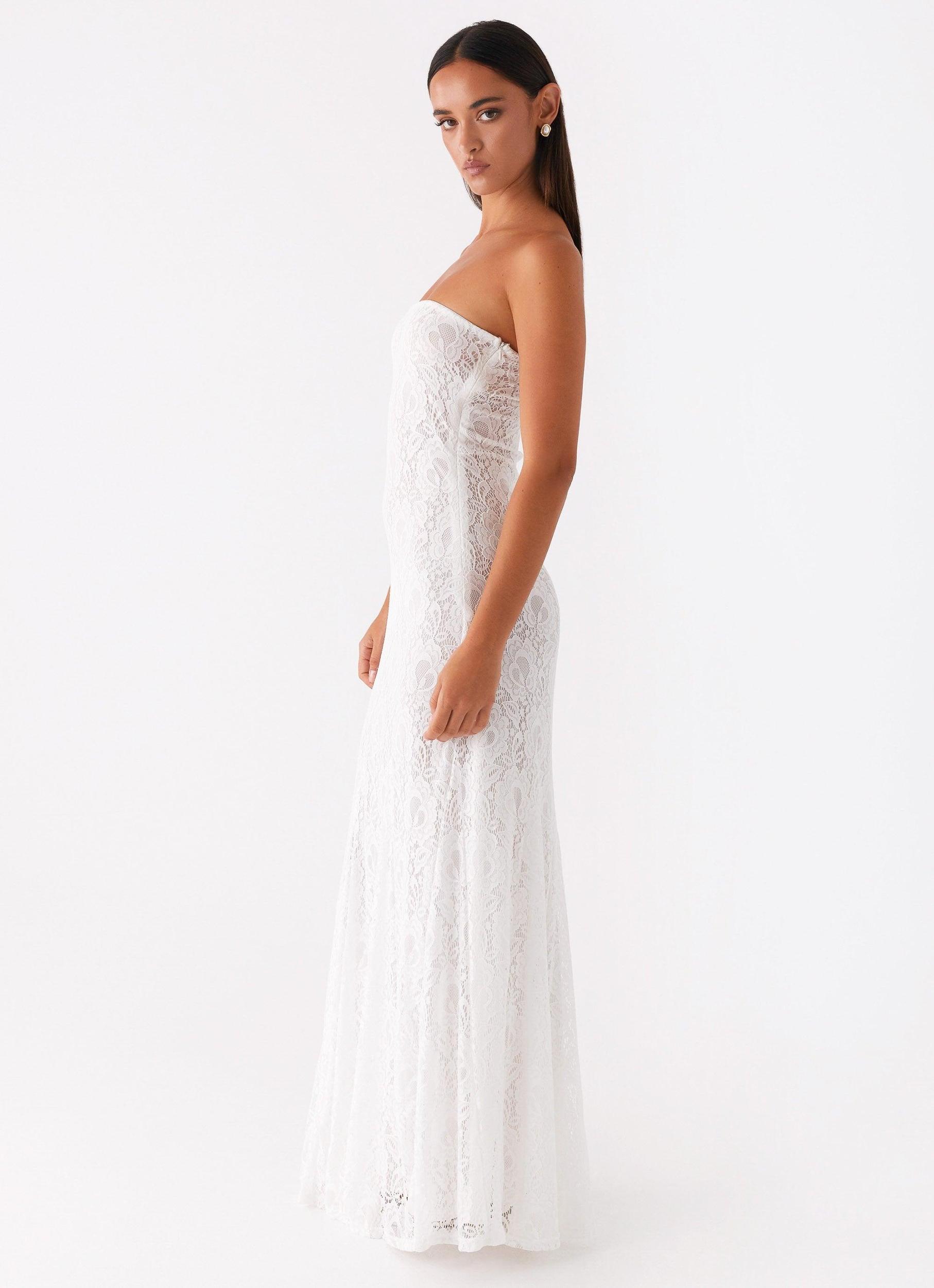 Lolita Lace Maxi Dress - Ivory Product Image