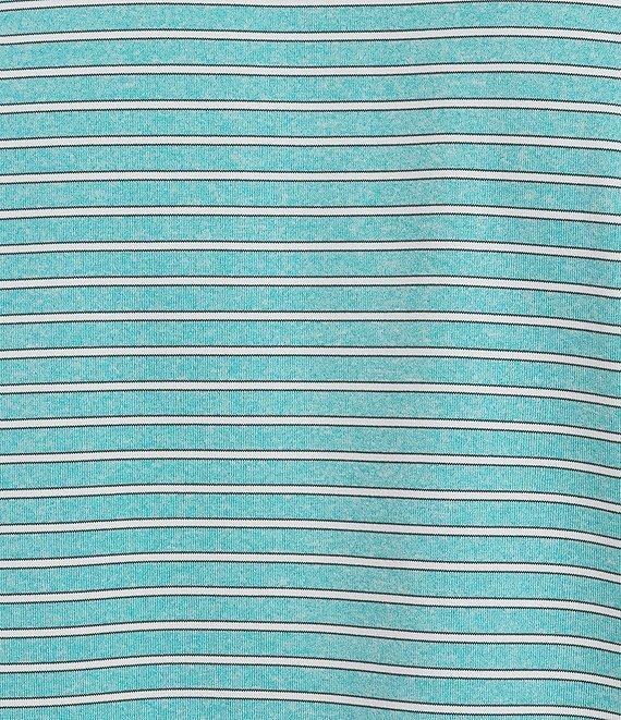 Roundtree & Yorke Performance Short Sleeve Stripe Print Polo Shirt Product Image
