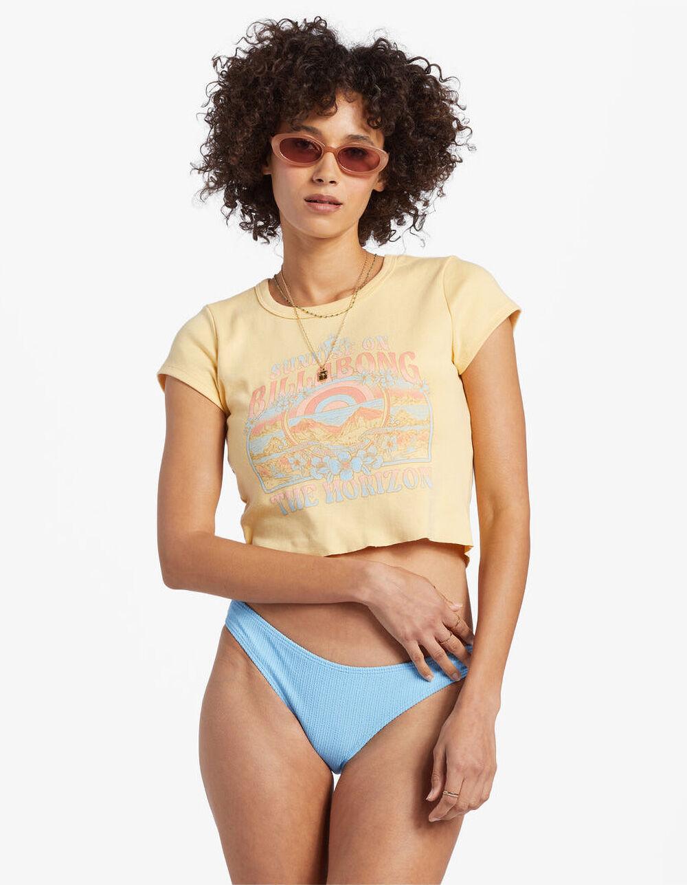 BILLABONG Vast Horizons Womens Baby Tee - LT YELLOW Product Image