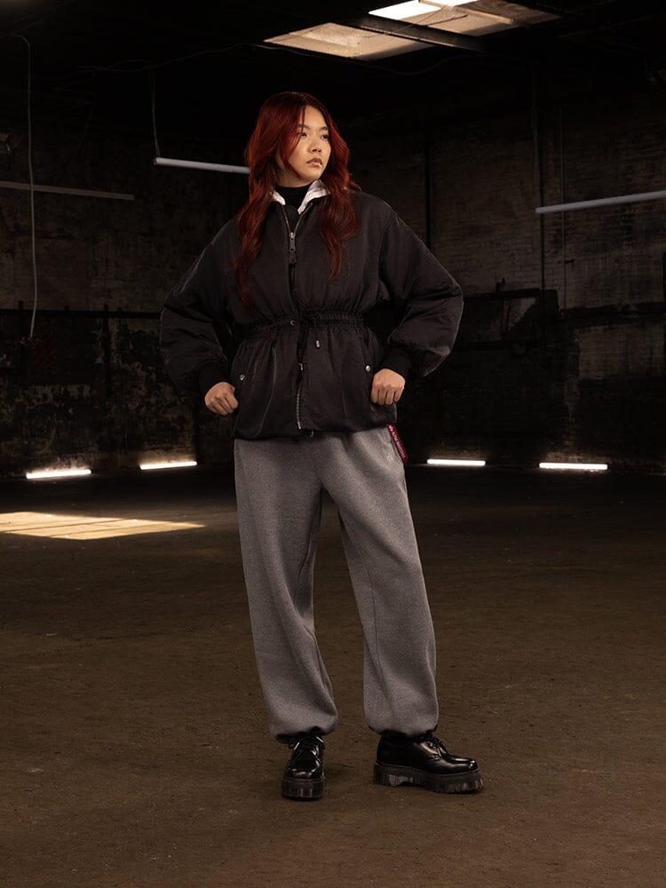 WOMEN'S SHORT CINCHED WAIST JACKET - BLACK / M Product Image