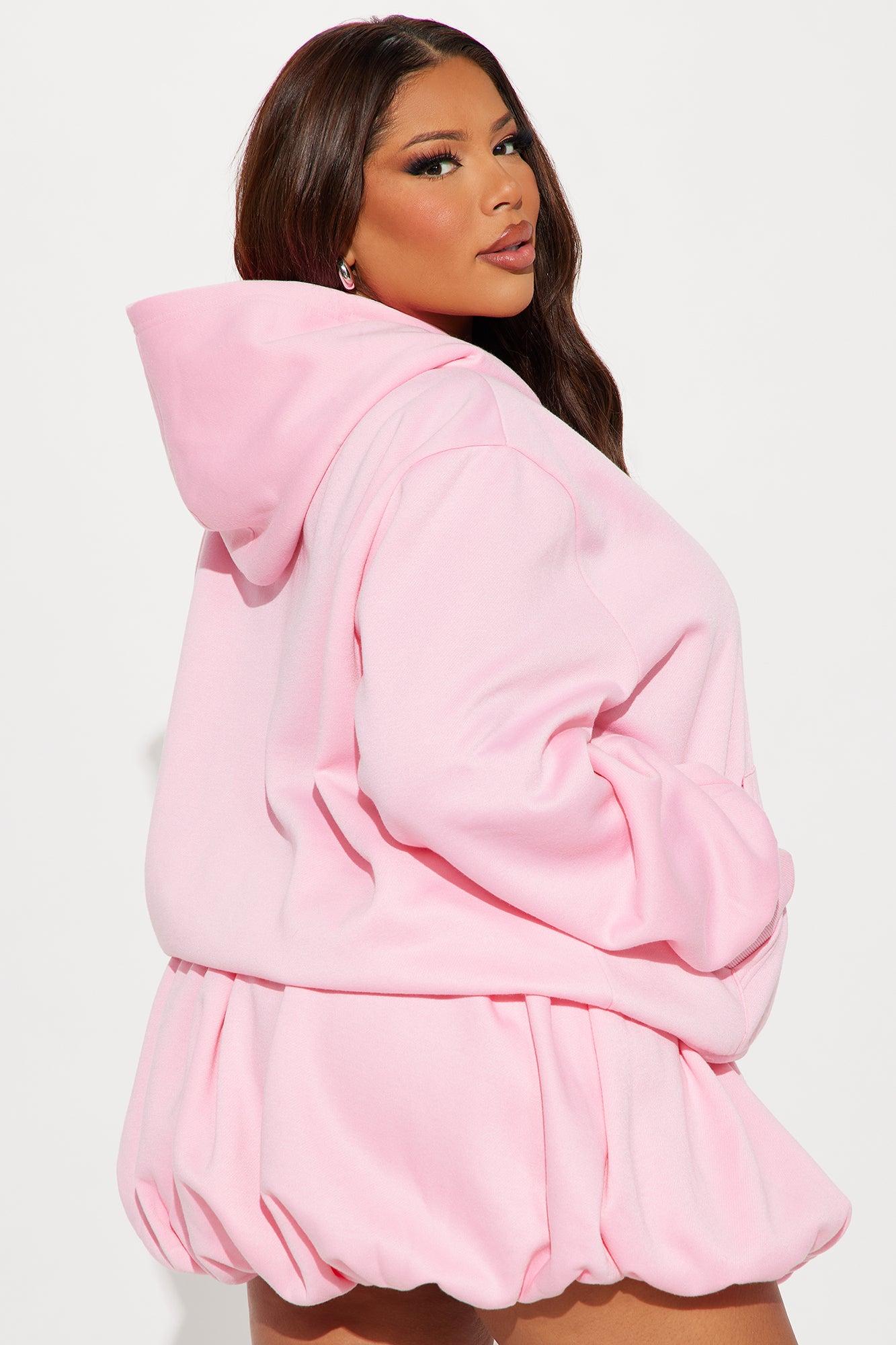 Bow Bubble Skirt Set - Pink Product Image