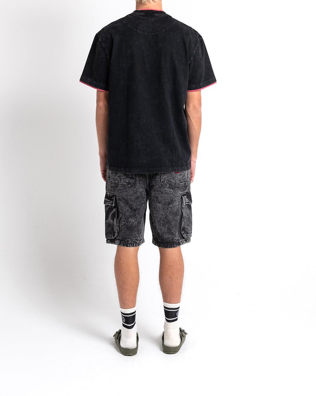 Burly Cargo Short - Mid Black Product Image