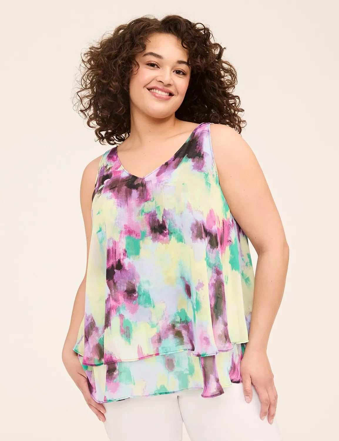 Swing Double-Layer Chiffon Tank Product Image