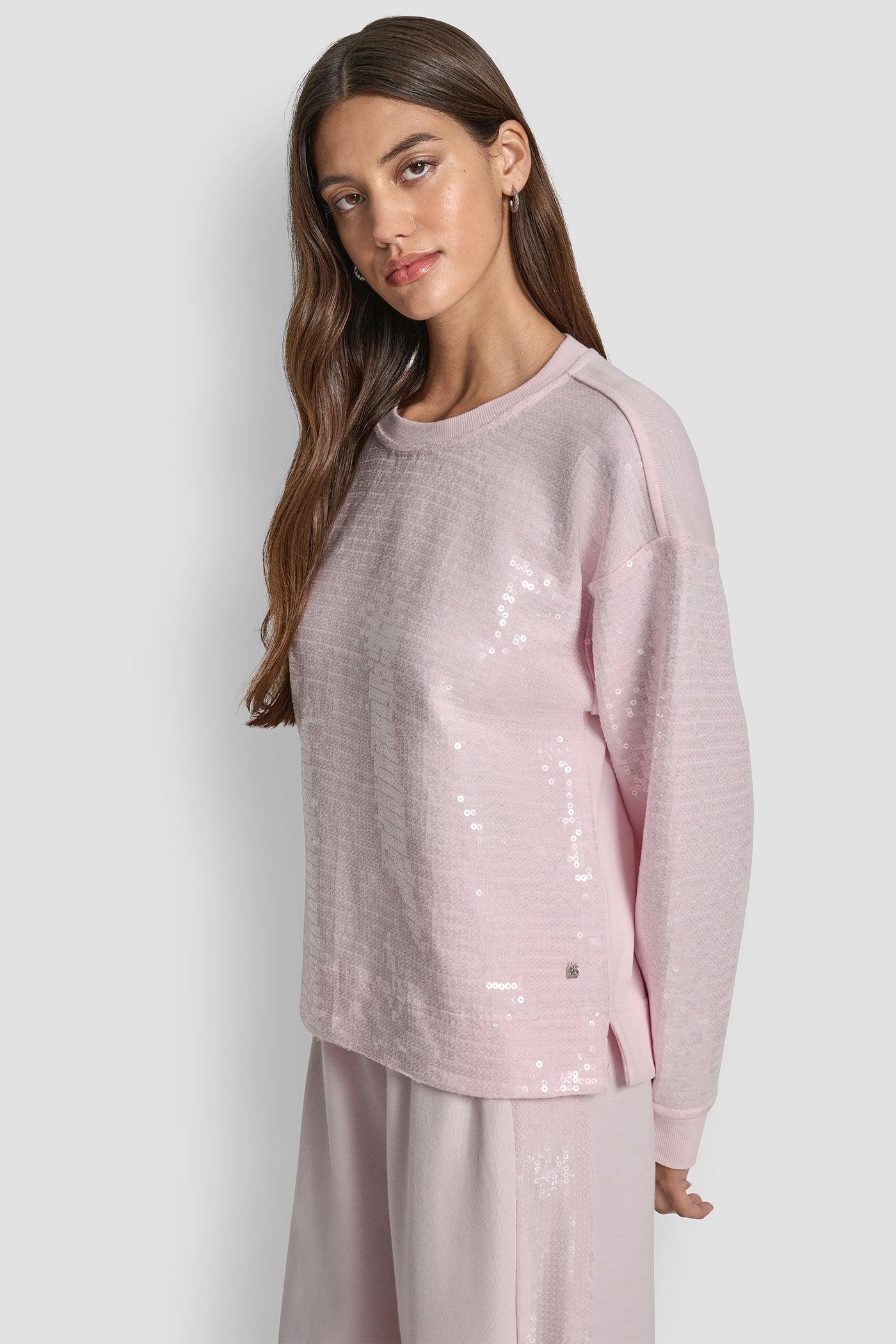 SEQUINS LONG SLEEVE SWEATSHIRT Product Image