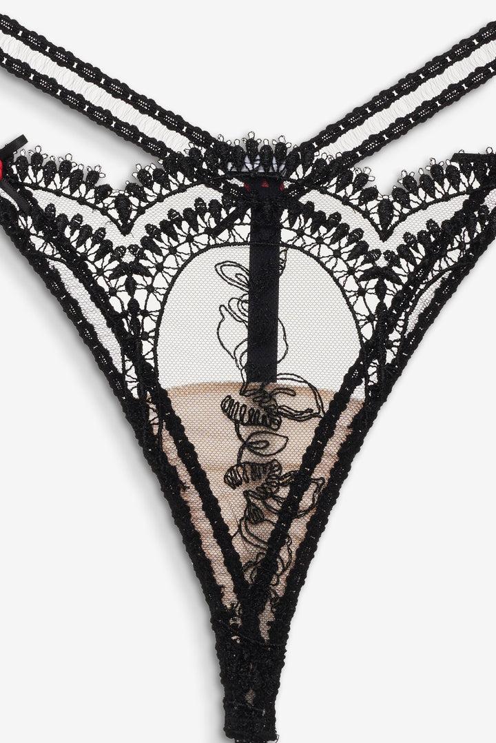 Roxanne Thong Panty — Black Product Image