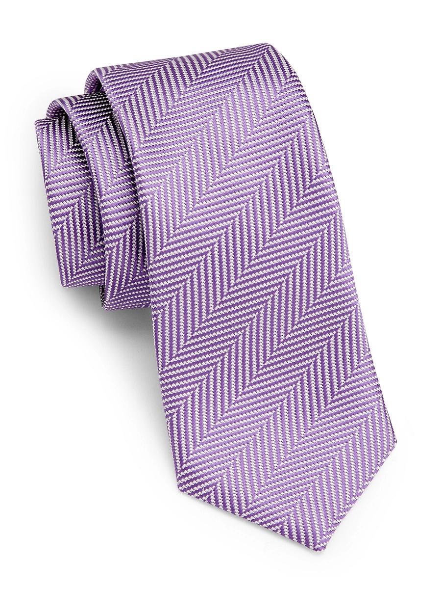 Mens Herringbone Silk Tie Product Image