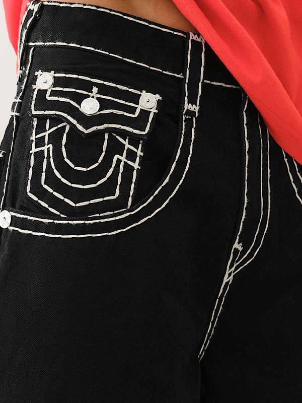 Men's Street Loose Fit Denim Shorts Product Image