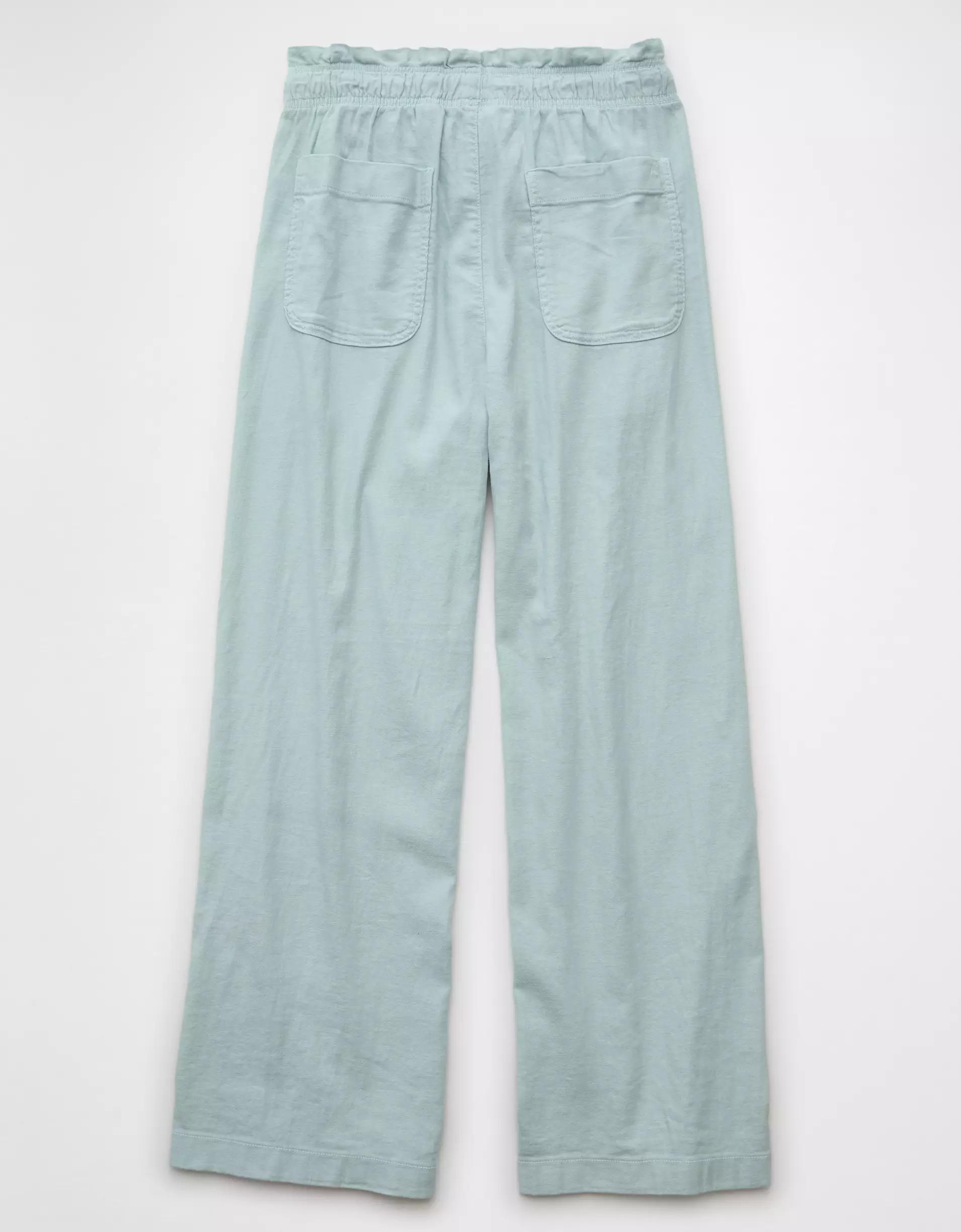 AE Dreamy Drape Linen-Blend Pull-On Pant Product Image