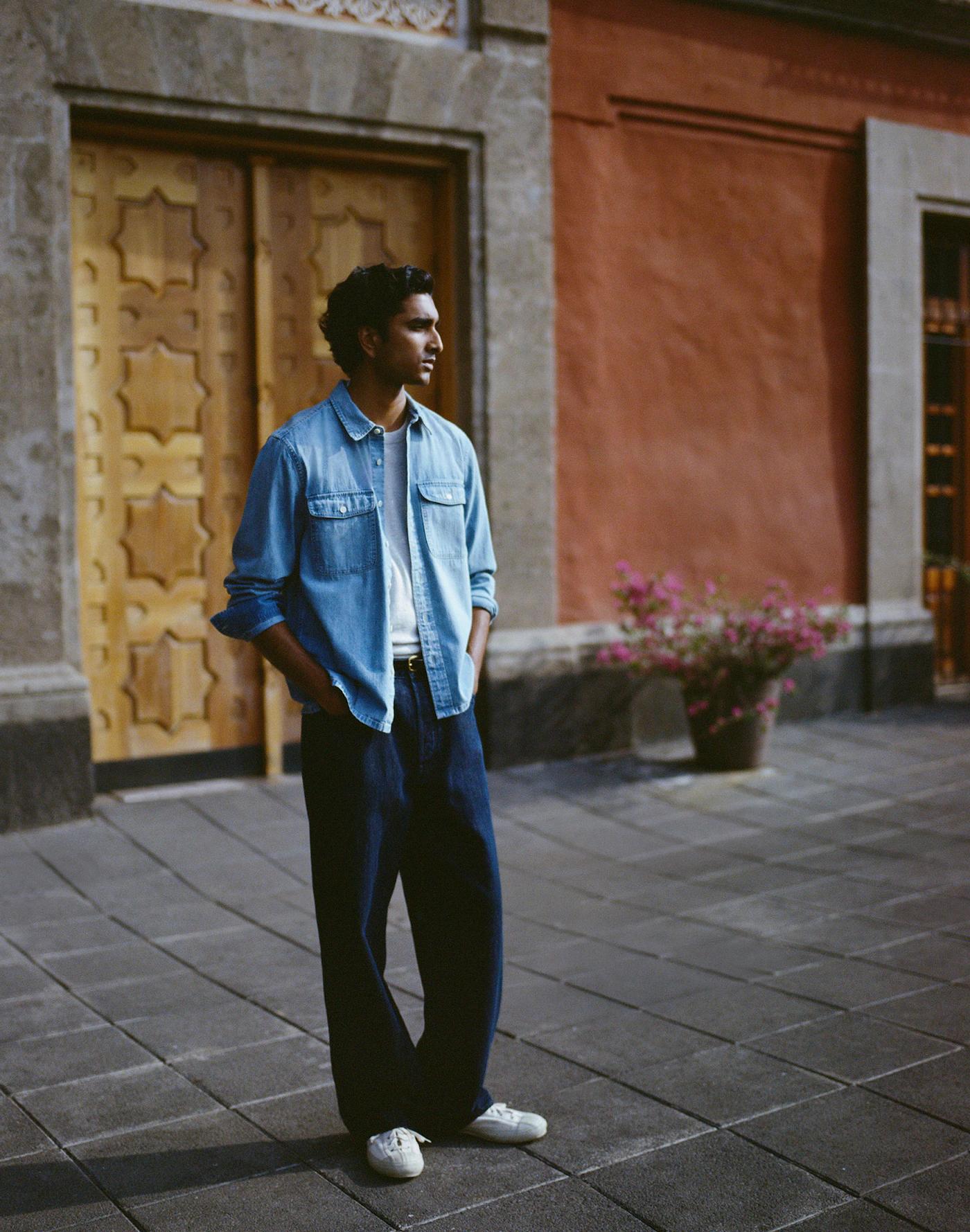 The Wide-Leg Jean in Summer Denim Product Image