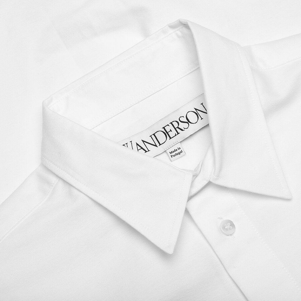 Classic Fit Logo Pocket Shirt - White Male Product Image