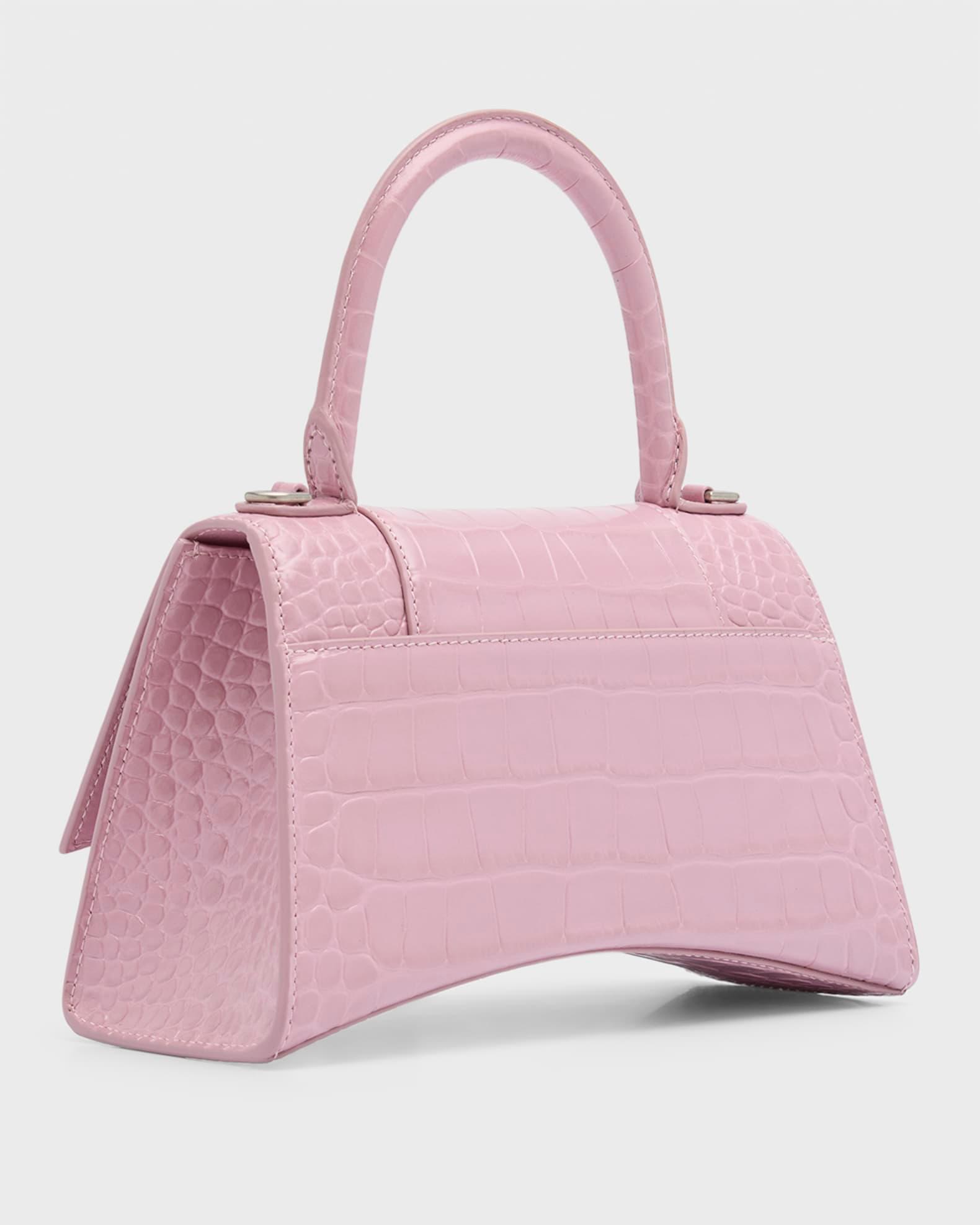 Hourglass Small Croc-Embossed Bag Product Image