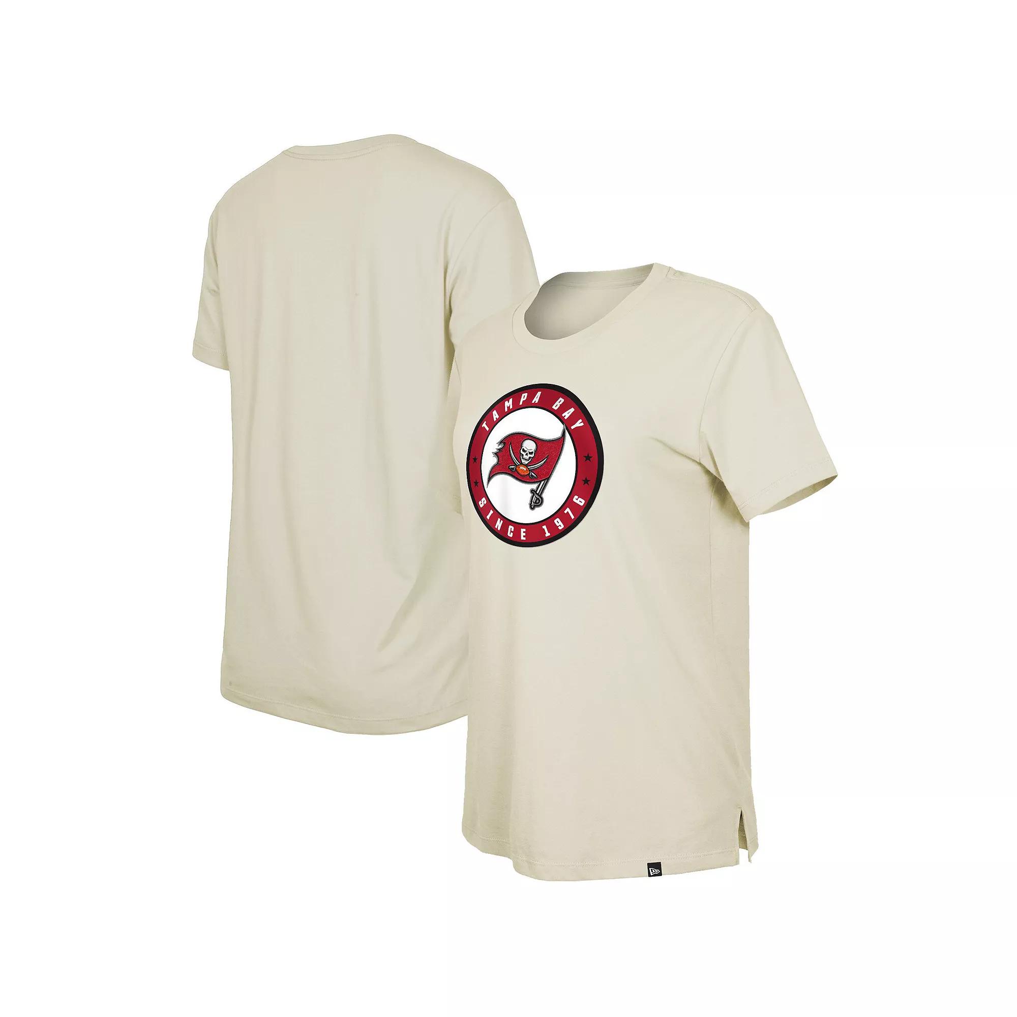 Women's New Era Cream Tampa Bay Buccaneers 2023 NFL Draft T-Shirt,  Product Image