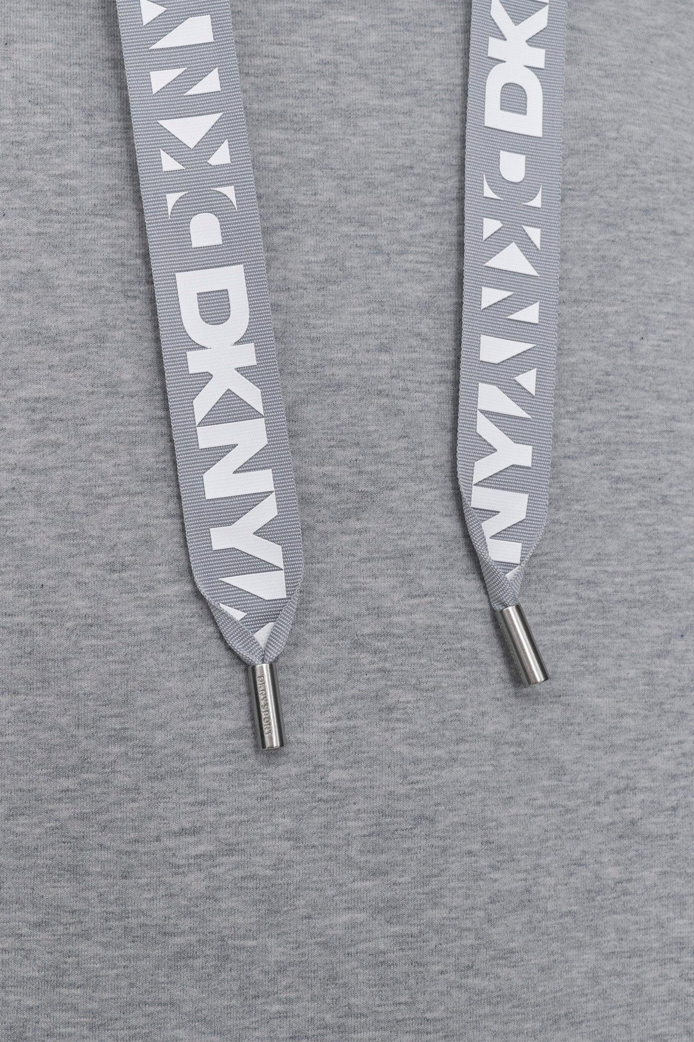 LOGO DRAWSTRING MINI HOODIE DRESS Product Image