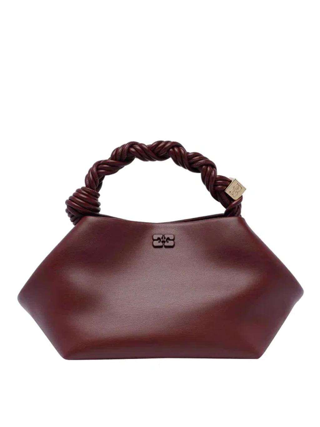 GANNI Bordeaux Mini Bou Handbag In Red Product Image