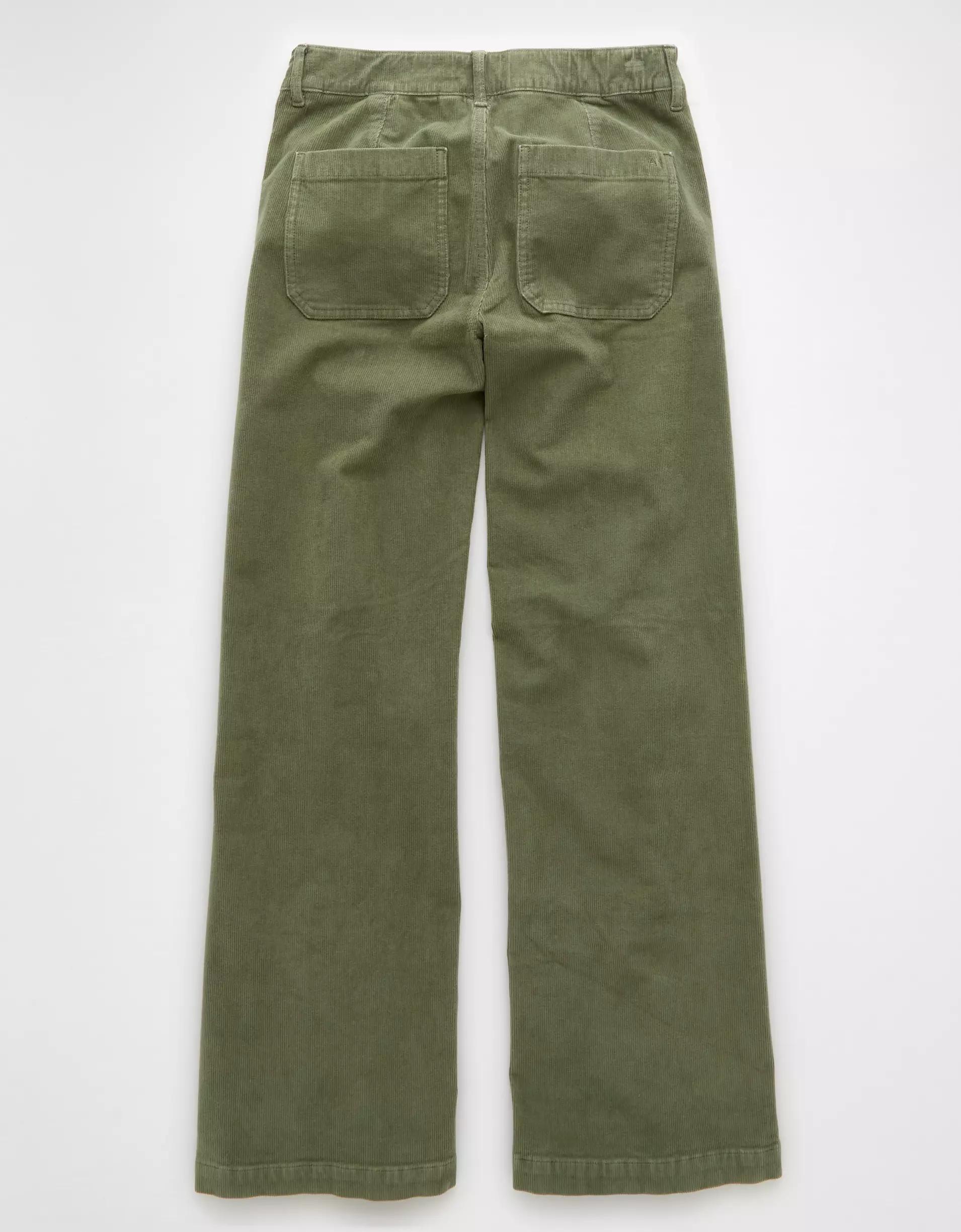 AE Stretch Corduroy Low-Rise Baggy Wide-Leg Pant Product Image