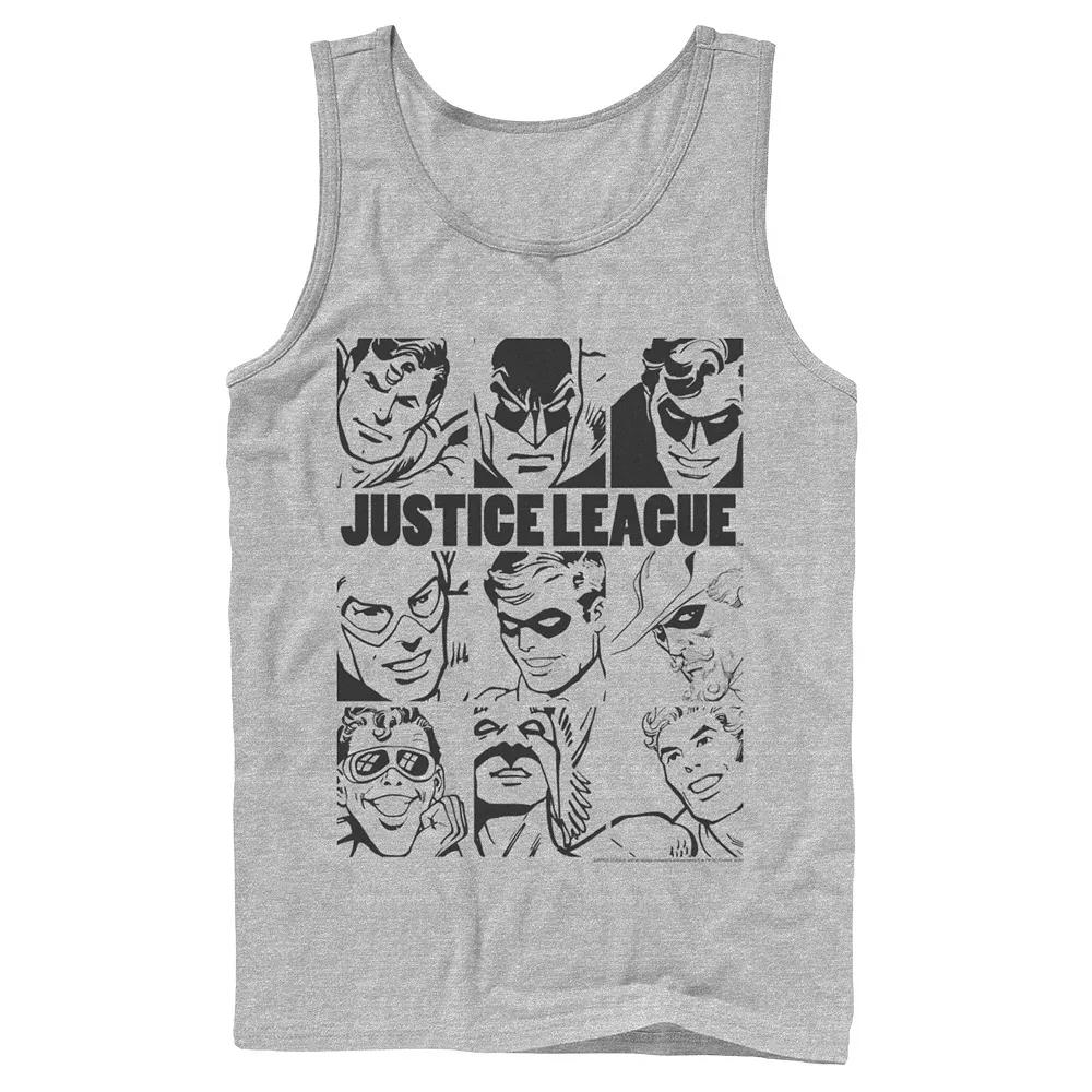 Men's DC Comics Justice League Group Shot Panel Poster Tank Top,  Product Image