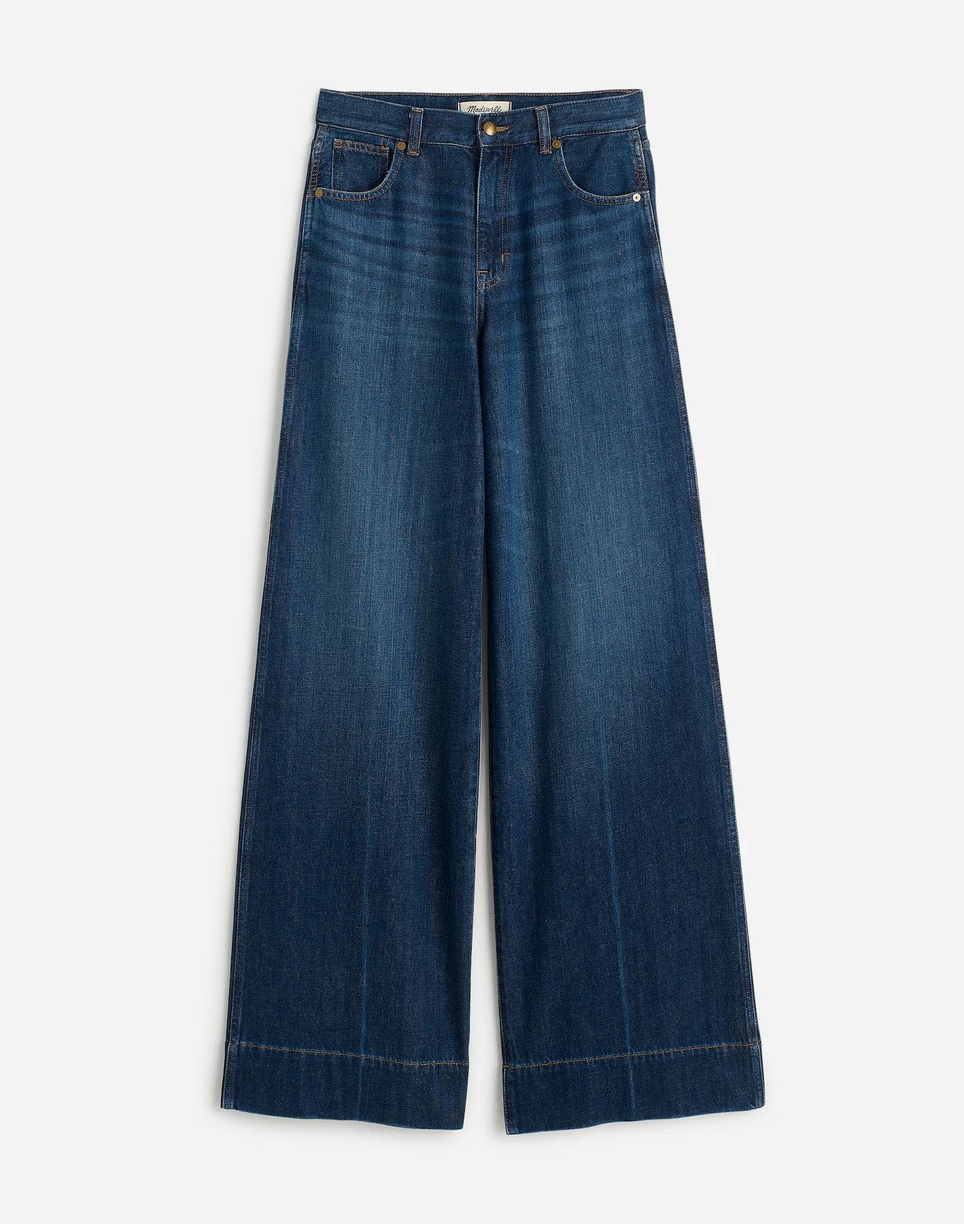 Petite Superwide-Leg Jeans: Softdrape Denim Edition Product Image