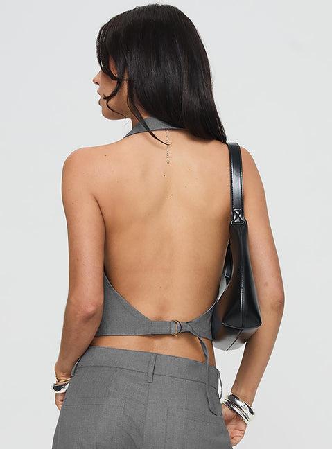 Je Suis Halter Top Slate Product Image