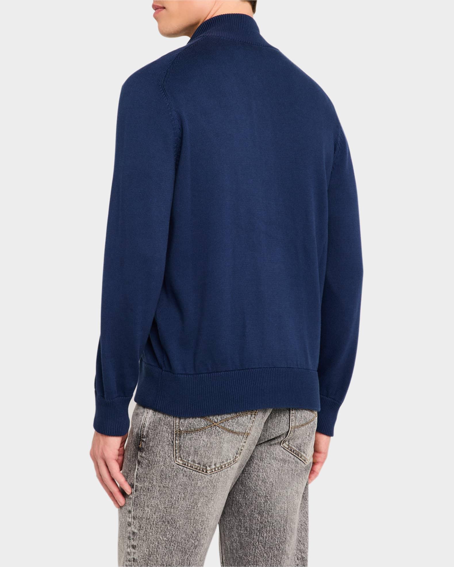 Men's Cotton Button-Front Cardigan Sweater Product Image