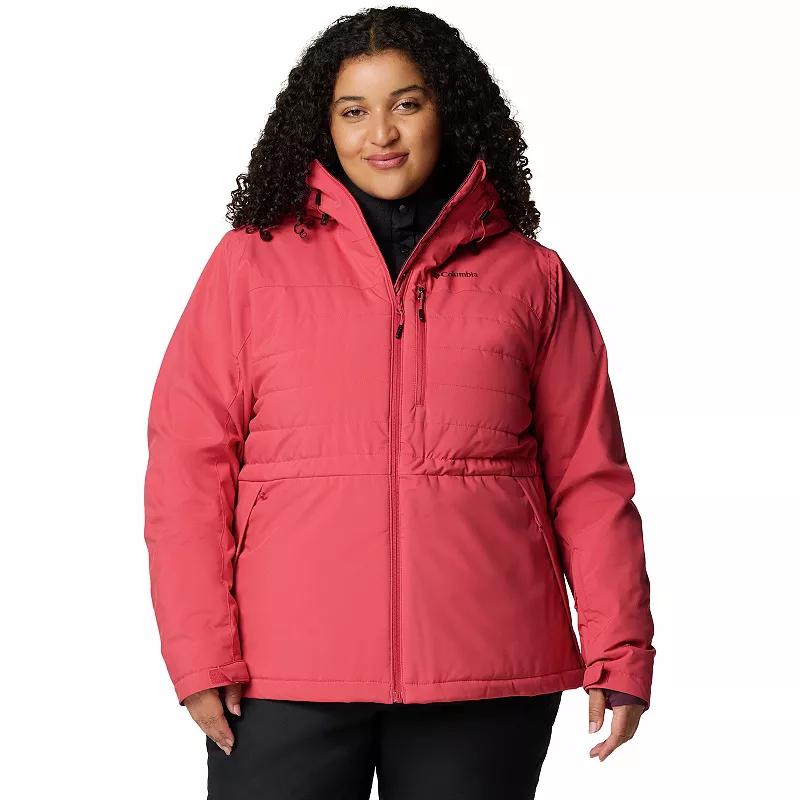 Plus Size Columbia Powdered Peak Insulated Jacket, Women's, Size: 3XL, Daredevil Product Image