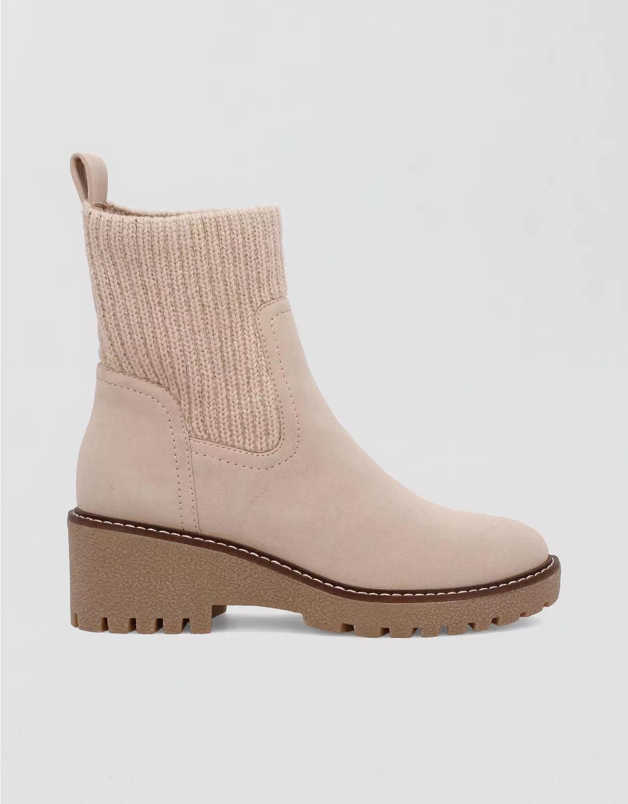 MIA Kara Knit Cuff Lug Sole Chelsea Boot Product Image