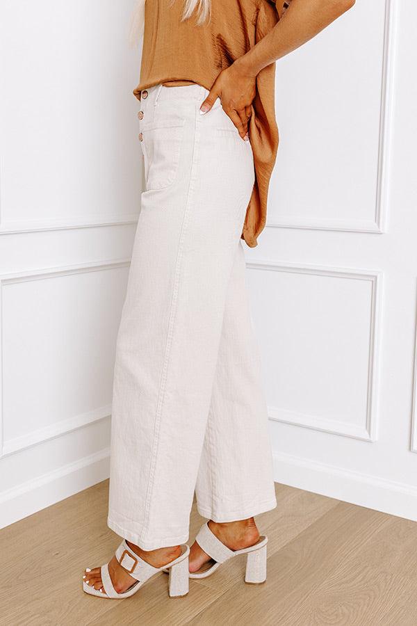 The Adele High Waist Jean In Cream Product Image