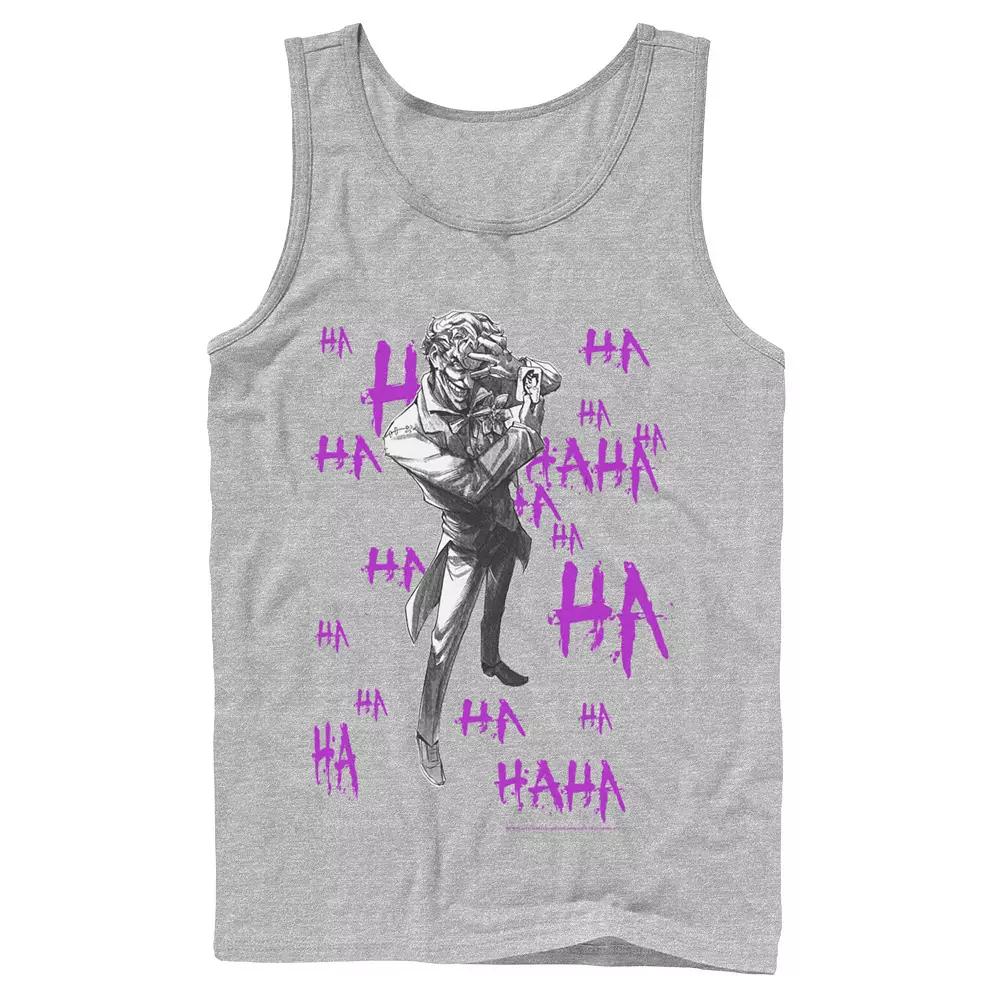 Men's DC Comics Joker HAHAHA Portrait Tank Top,  Product Image