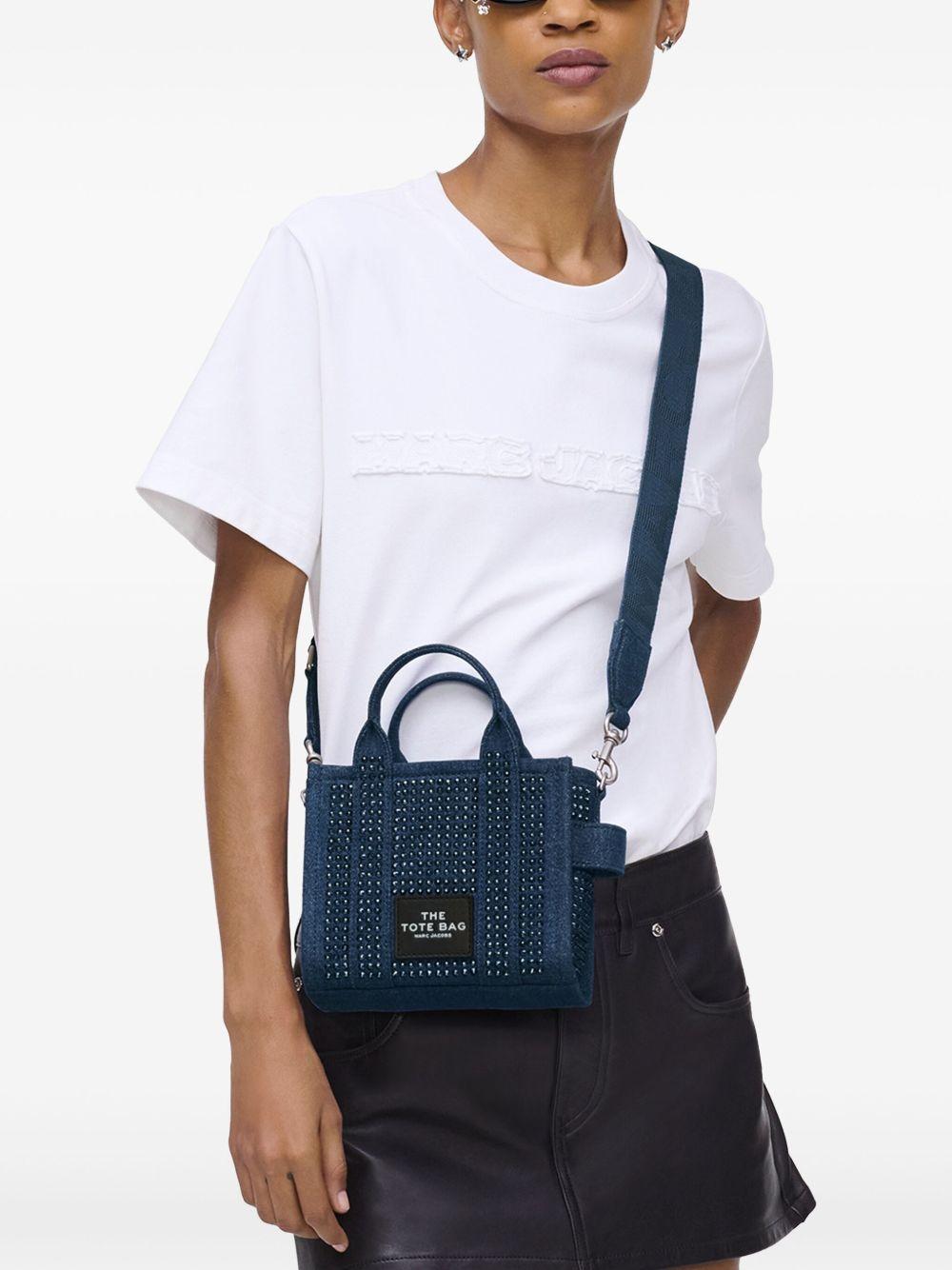 The Crossbody Crystal Denim Tote bag Product Image