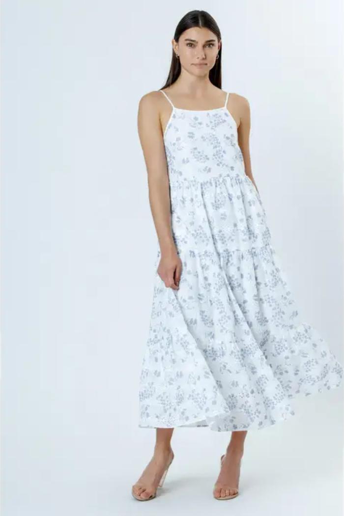 Spaghetti Strap Maxi Floral Dress Product Image