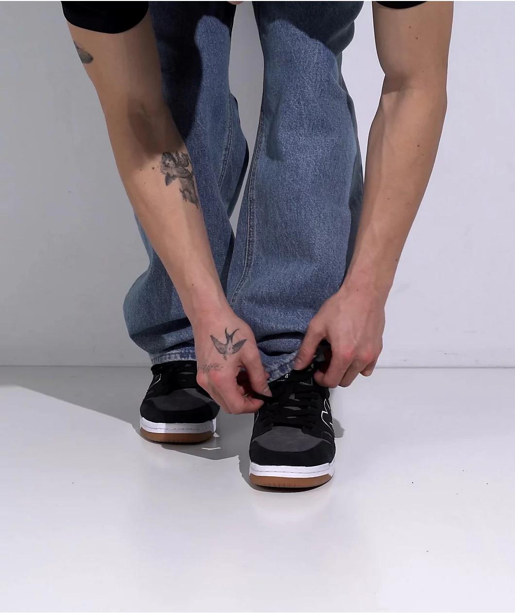 New Balance Numeric 480 Black & Grey Skate Shoes Product Image