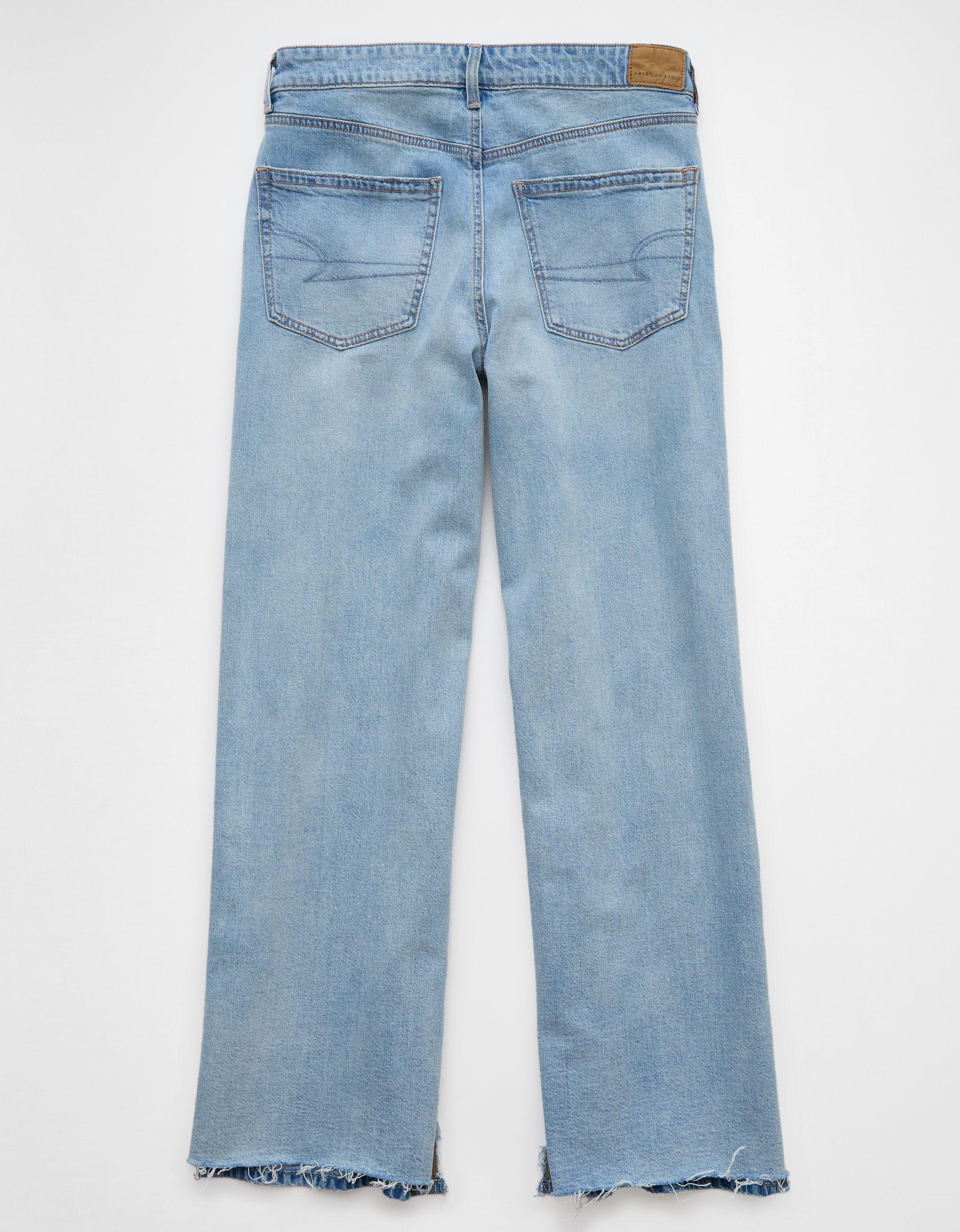 AE Strigid Super High-Waisted Ultra Wide-Leg Jean Product Image