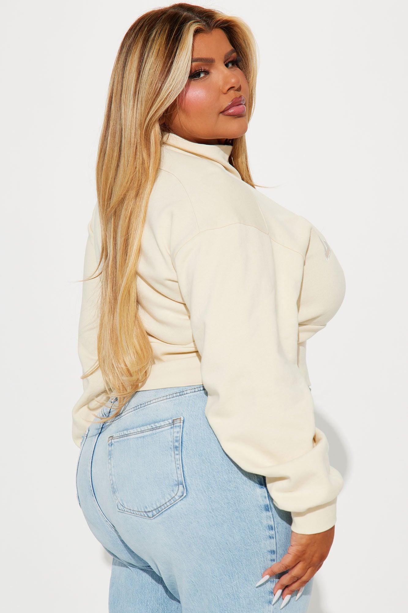 Lake Como Quarter Zip Sweatshirt - Taupe Product Image