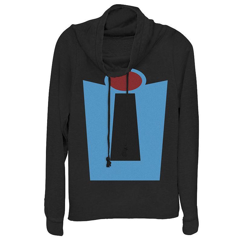Disney / Pixar's Incredibles Blue Suit Juniors' Halloween Cowlneck Graphic Lightweight Long Sleeve, Girl's,  Product Image