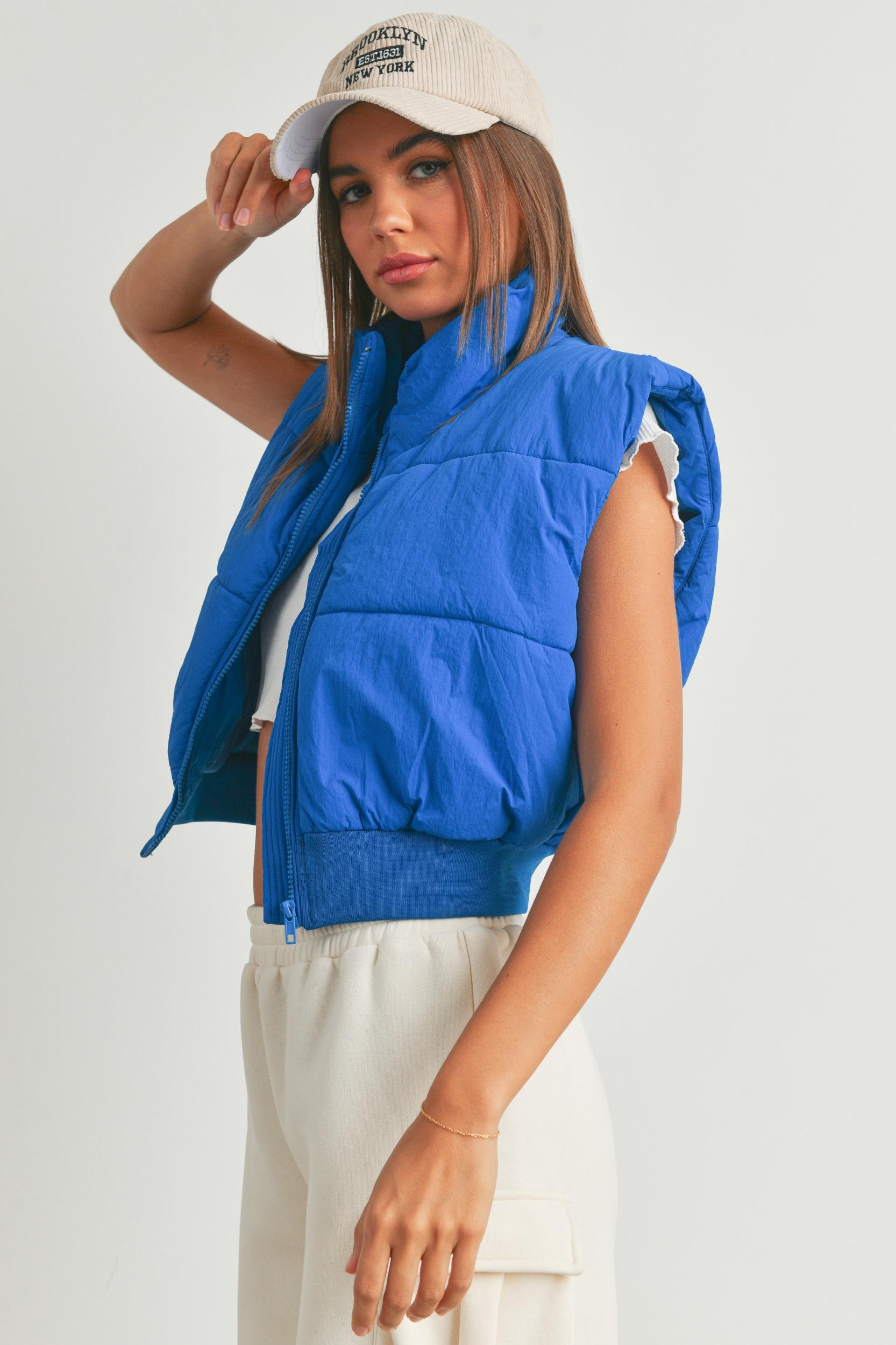 Puffer Crop Vest Product Image
